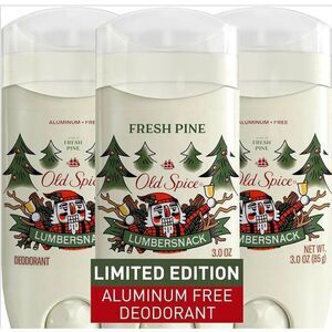 Old Spice Aluminum Free Deodorant lumbersnack Limited, edition, fresh pine, thre